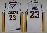 Lakers 23 Lebron James White Nike Swingman Stitched NBA Jersey,baseball caps,new era cap wholesale,wholesale hats